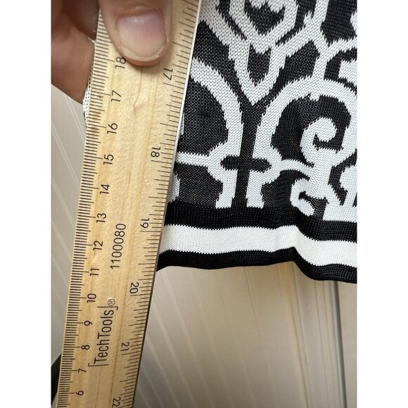 St John Sport Dress Demask Pattern Women’s Black & White Size XL - Picture 12 of 12